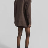 Sofia | Oversize Blazer u smeđem nubuku