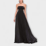 Mireille - Elegantne Maxi Haljine s Plisejima i Izrezima