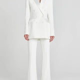 Sofia | Bijeli dvoredni sako od satena