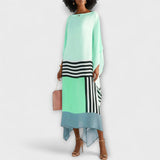 Elenora - Geometrijski kaftan s opuštenim krojem
