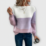 Marija - Trobojni Patchwork Pulover