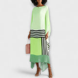 Elenora - Geometrijski kaftan s opuštenim krojem