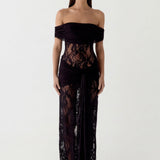 Biserka | Dugačka čipkasta haljina