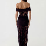 Biserka | Dugačka čipkasta haljina