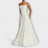 Emberly - Elegantna maxi haljina od žakardnog materijala