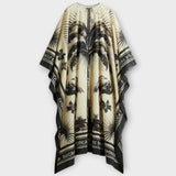 Melissa - Ekstra velik kaftan s potiskom flaminga