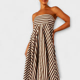 Maxi haljina Nocturnal Charm s volanima