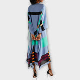 Elenora - Geometrijski kaftan s opuštenim krojem