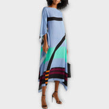 Elenora - Geometrijski kaftan s opuštenim krojem
