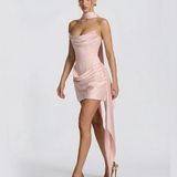 Tara | Mini Haljina u Boji Rumenila