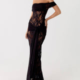 Biserka | Dugačka čipkasta haljina