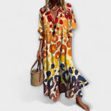 Lila - Lichotivé Maxi Haljina s Pokrivačem Trbuha