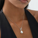 Elegantna Ogrlica s Zlatnom Perlom