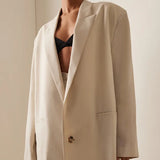 Sofia | Oversized Blazer od Mješavine Lino