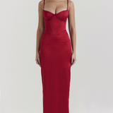 Rubina | Haljina od satena