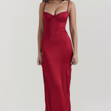 Rubina | Haljina od satena