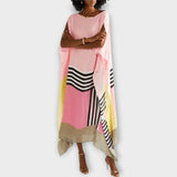 Elenora - Geometrijski kaftan s opuštenim krojem