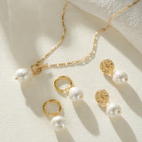 Elegantna Ogrlica s Zlatnom Perlom